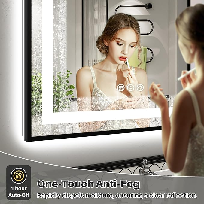 44x36 Inch LED Bathroom Mirror - Image 4