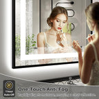 72x40 Inch LED Bathroom Mirror - Image 4