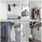 TICONN Wall Mounted Coat Rack, Five Heavy Duty Tri Hooks All Metal Construction - Image 6
