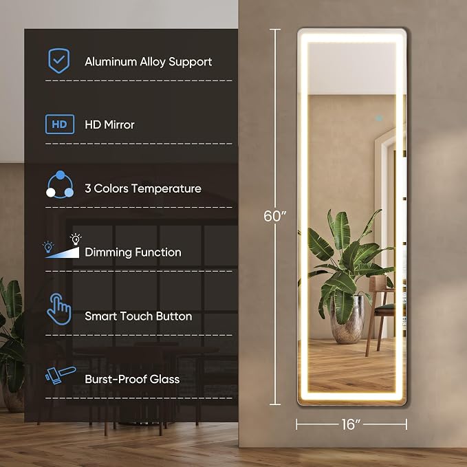 DUMOS LED Mirror Full Length - Image 2