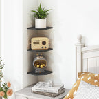Fun Memories Corner Shelf Wall Mount, Floating Corner Shelves, Rustic Wood Wall - Image 6
