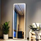 Full Length Mirror with LED Lights, LED Mirrors Full Length Floor Mirror Full by WISSMILESHOME