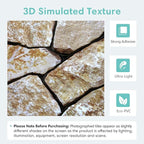 Commomy 3D Faux Stone Peel and Stick Wall Tiles - Image 3