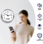 HITO 16 Inch Silent Wall Clock Battery Operated - Image 3