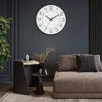 HZDHCLH Modern Wall Clocks Battery Operated, 10 inch White Clock - Image 5