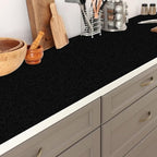 Black Peel and Stick Wallpaper Slight Velvety Feeling Woven Fabric Grasscloth - Image 7