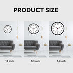 AKCISOT Atomic Black Wall Clock Analog Clocks - Image 3