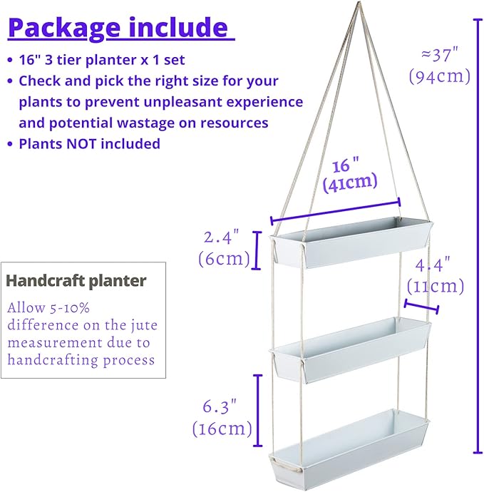 LaLaGreen Hanging Wall Planter - Image 2
