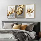 Framed Modern Luxury Gold Wall Art, Pictures - Image 2