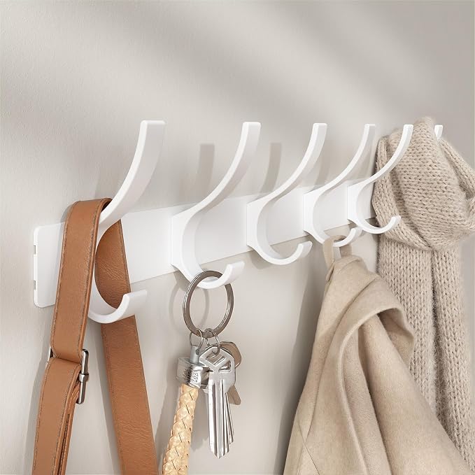 Optish Coat Rack Wall Mount, Coat Hook Wall Mount, Wall Hooks by Optish