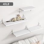 YGEOMER Floating Shelves for Wall, Different Sizes White Wall Shelves for - Image 2