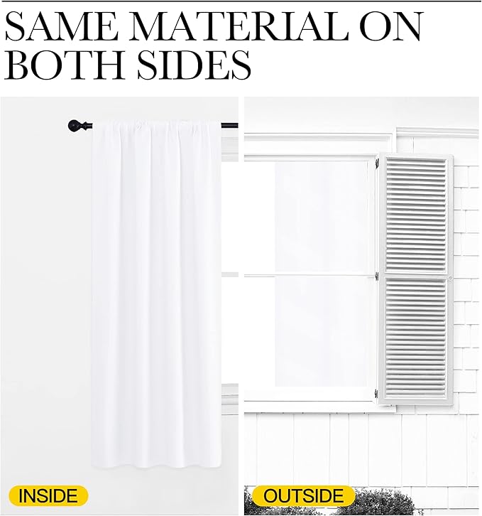 NICETOWN RV Curtains for Camper & Kitchen Windows, Light Filtering Curtains & - Image 6