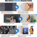 Sonicism 12 Pack X-Lined Acoustic Panels - Image 4
