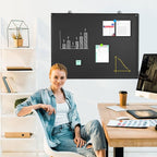 Magnetic Chalk Board, 36“x24” Black Chalkboard Double-Sided Dry Erase Board - Image 6