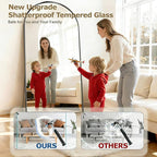 DMWOODFL 46"x90" Extra Large Arched Full Length Black Mirror - Image 5
