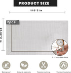 3D Wall Panels Peel and Stick – 2pc X 23.82"x110" PVC Faux Travertine Texture - Image 2