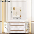 AAZZKANG Rectangular Metal Frame Mirror Retro Bathroom Bedroom Wall Mirrors - Image 2