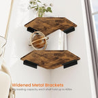 Homode Corner Shelf Wall Mount, Cable Box, Game Console, Storage - Image 6