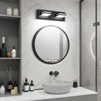 SineRise LED Modern Bathroom Vanity Light Fixtures, Matte Black Modern Acrylic - Image 6