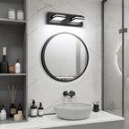 SineRise LED Modern Bathroom Vanity Light Fixtures, Matte Black Modern Acrylic - Image 5