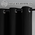 IGEMAEVE Black Curtains for Living Room, Custom Curtains Blackout Thermal - Image 2