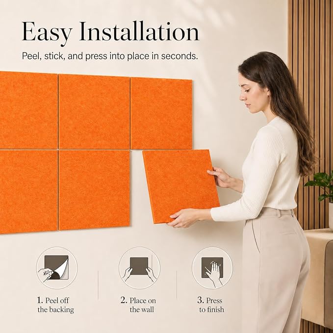 Large Cork Boards for Walls – 36" x 24" Self Adhesive Felt Wall Tiles - Image 3