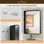 TETOTE 48 x 36 Inch Silver Mirrors - Image 5