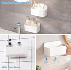 2pc Clear Wall Mount Organizer, Adhesive Cabinet Door Organizer, Self Adhesive - Image 4