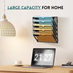 SUPEASY 5 Tier Wall File Organizer, Hanging Wall Mounted Mail Organizer - Image 7