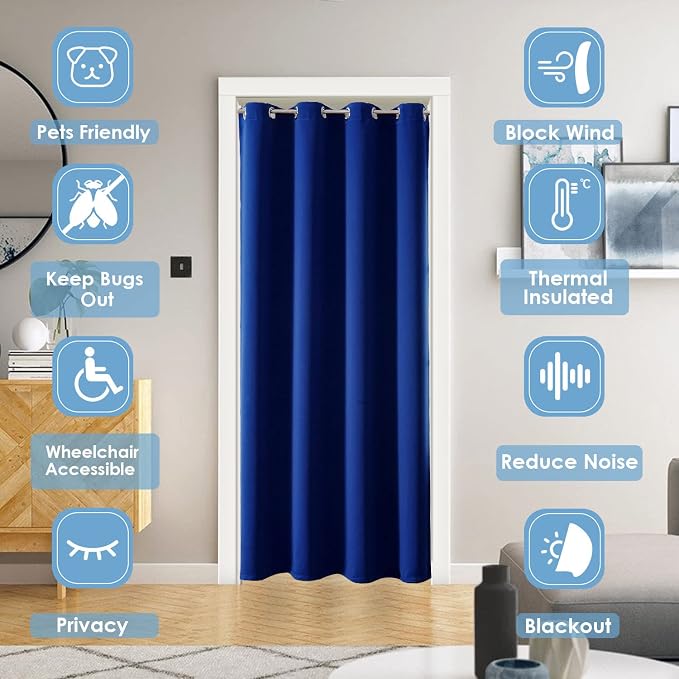 ChrisDowa Blackout Door Curtains - Image 2