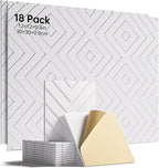 Sound Proof Foam Panels for Walls, 18 Pack Self-Adhesive Acoustic Panels by Woovio
