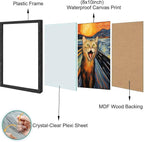 Hamduker Funny Scream Cat Wall Art Decor Famous Art - Image 2