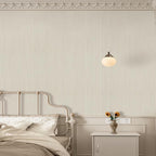 TANONE Beige Grasscloth Peel and Stick Wallpaper, Faux Linen Textured Self - Image 4
