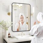 Fabuday Black Bathroom Mirror for Over Sink - Image 4