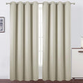 LEMOMO Light Beige Thermal Blackout Curtains/52 x 95 Inch/Set of 2 Panels Room by Lemomo