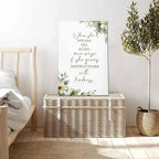 HIWX Christian Wall Decor, Sage Green Botanical Bible Verses Framed Canvas - Image 3