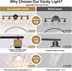 MOKATNG Bathroom Light Fixtures, 5-Light Coastal Vanity Lights - Image 5