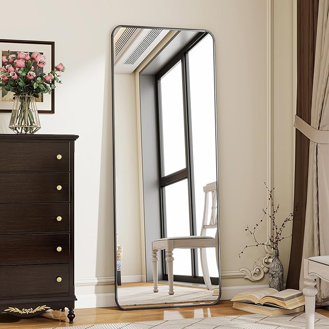BEAUTYPEAK Black Full Length Mirror, Suitable - Image 6