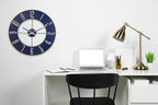 Bulova Blue Steel Oversize Wall Clock |Model C4809 - Image 7