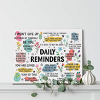 Inspirational Daily Reminders Poster Canvas Wall Art - Image 4