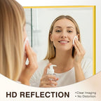 FICTOR Bathroom Vanity Mirror-Gold, 30x20 Inch, Shatterproof & Anti-Rust - Image 4