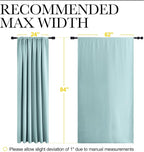 NICETOWN 2 Panels Blackout Curtains, Rod Pocket Thermal Insulated Drapes 84 - Image 6