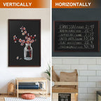 Comix Magnetic Chalkboard, 24 x 36 Inches Wooden-Framed Blackboard, Hanging - Image 4