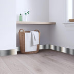 Metallic Stripe Wallpaper Border 196x4 Inch Peel and Stick Wall Border Silver - Image 4