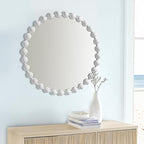 Madison Park Round Mirror, Metal Frame Circle Mirror 27 inch, Wall Art Decor by MADISONPARK