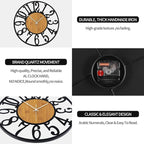 Large Wall Clock for Living Room Decor, 24 Inch Non Ticking Silent, Battery - Image 6
