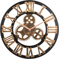 23" inch Noiseless Silent Non-Ticking Gears Not Moving Wall Clock by OldtownClocks