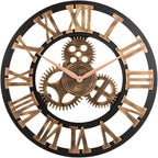 23" inch Noiseless Silent Non-Ticking Gears Not Moving Wall Clock by OldtownClocks