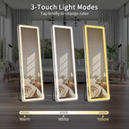 Koonmi Full Length Mirror with LED Lights, Big Mirror - Image 4