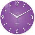 XFM Purple Wall Clock for Women Girls Bedroom 20 Inch Modern Simple Wall Clocks by XFMWallClock